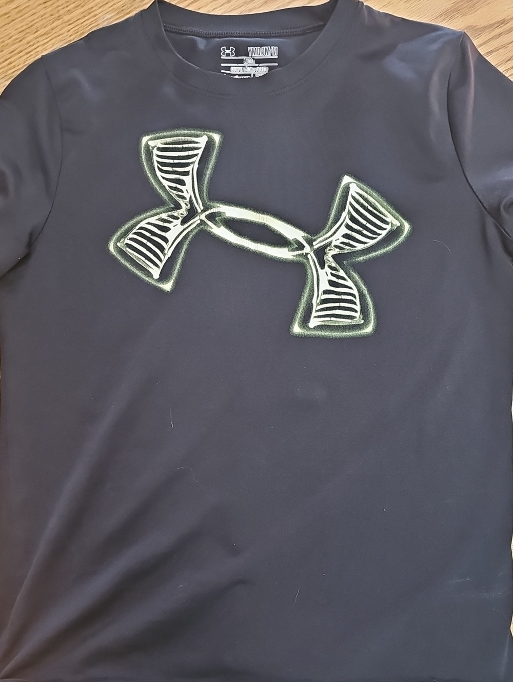 Under Armour Black Tee with Metallic Gold Logo